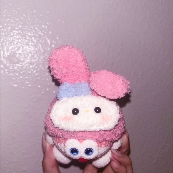 🧶💞🎀 Pink Doremon MY MELODY Crochet Plush - Picture 4 of 4